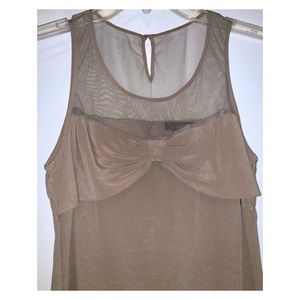 Forever 21 Blouse silk-like Bow Tie Design Retro Style Size XS
